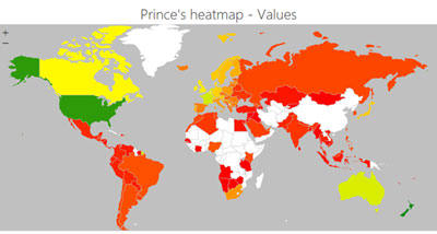 Heatmap　Prince