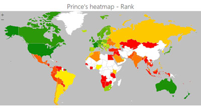 Heatmap　Prince